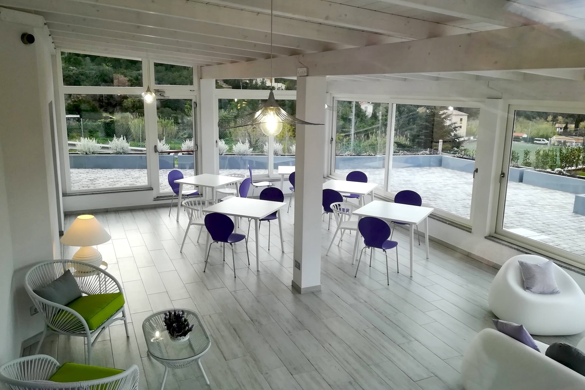 Sala colazioni del Bed and Breakfast Capo al Piano