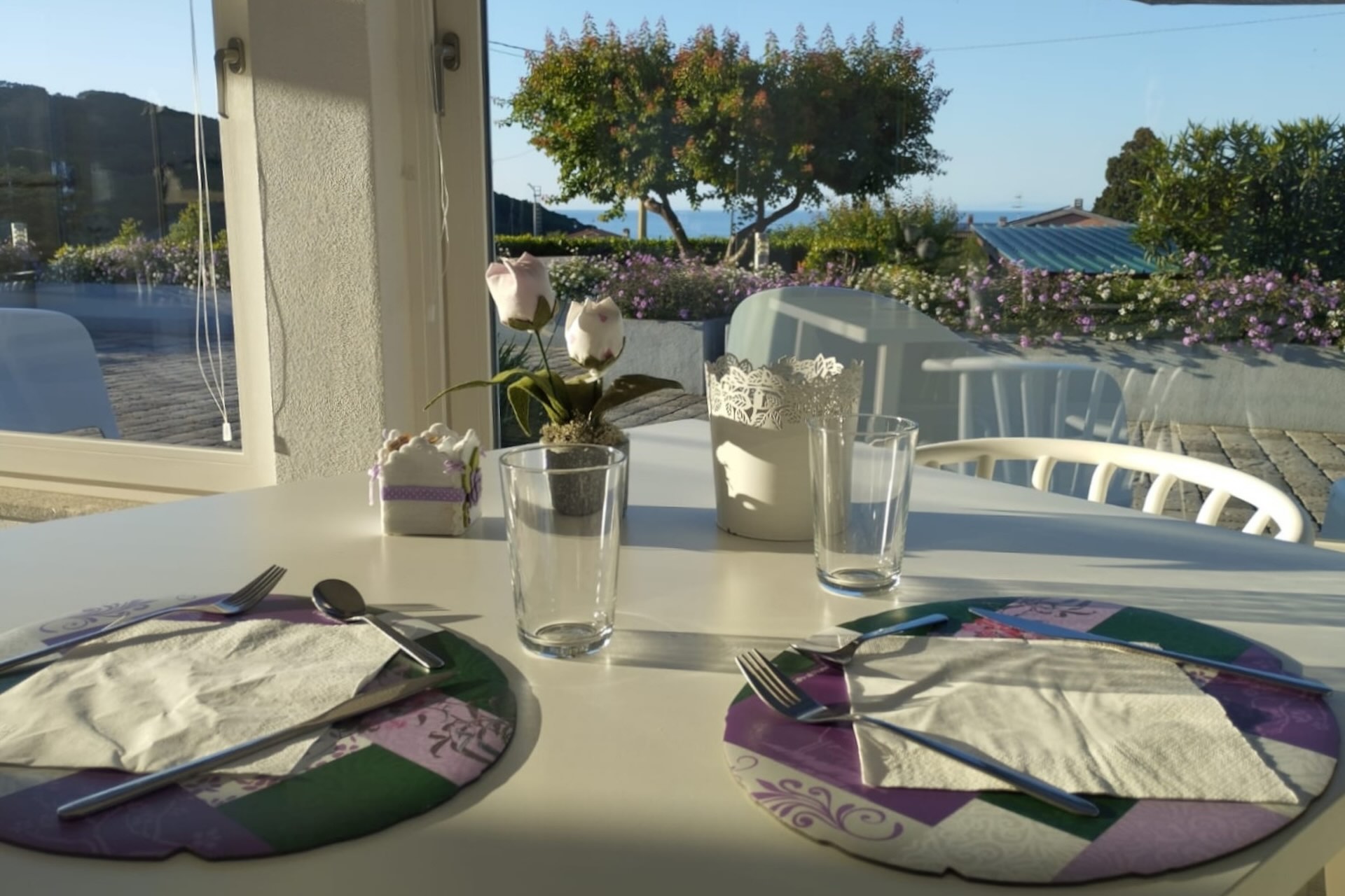Sala colazioni del Bed and Breakfast Capo al Piano