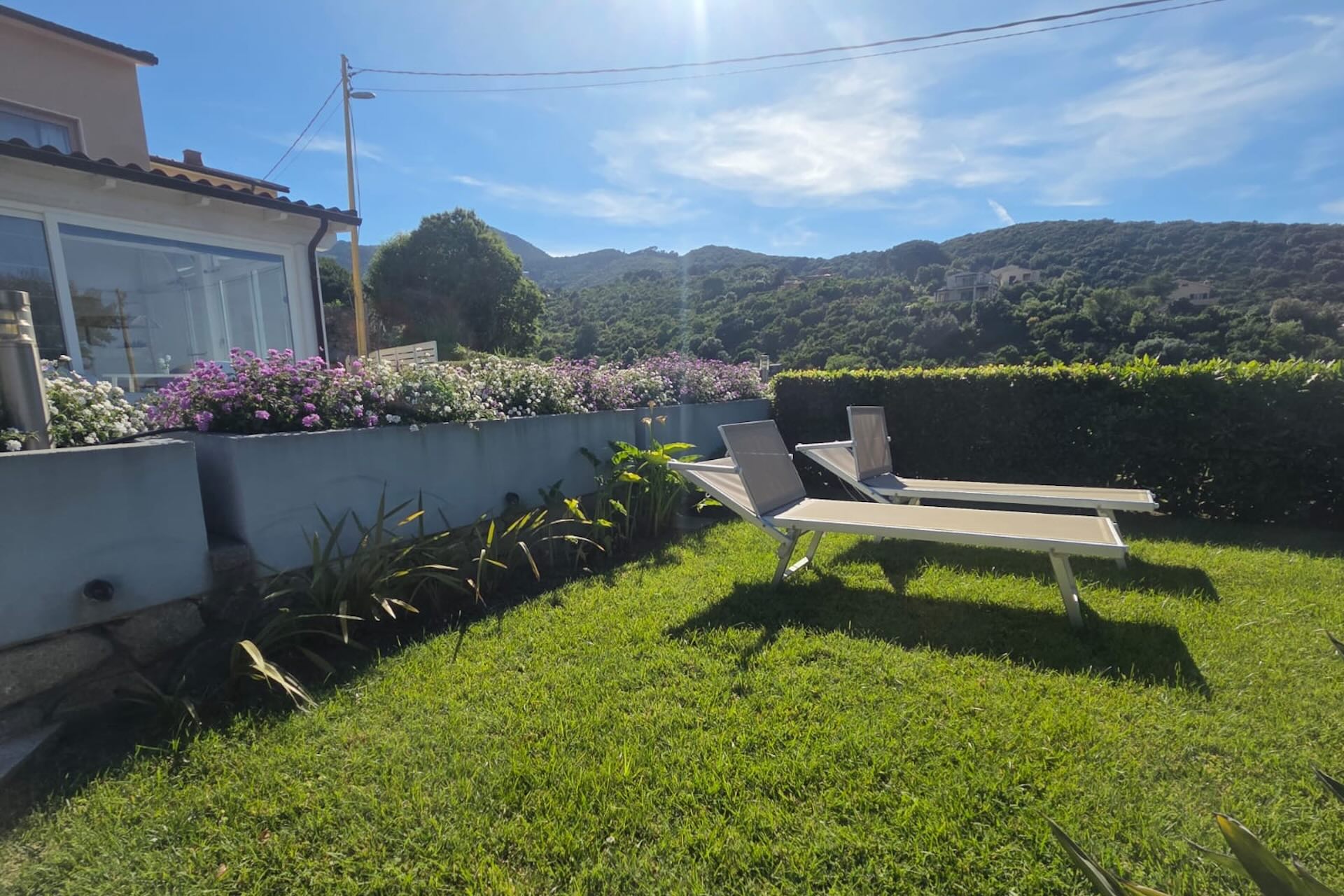 Giardino del Bed and Breakfast Capo al Piano