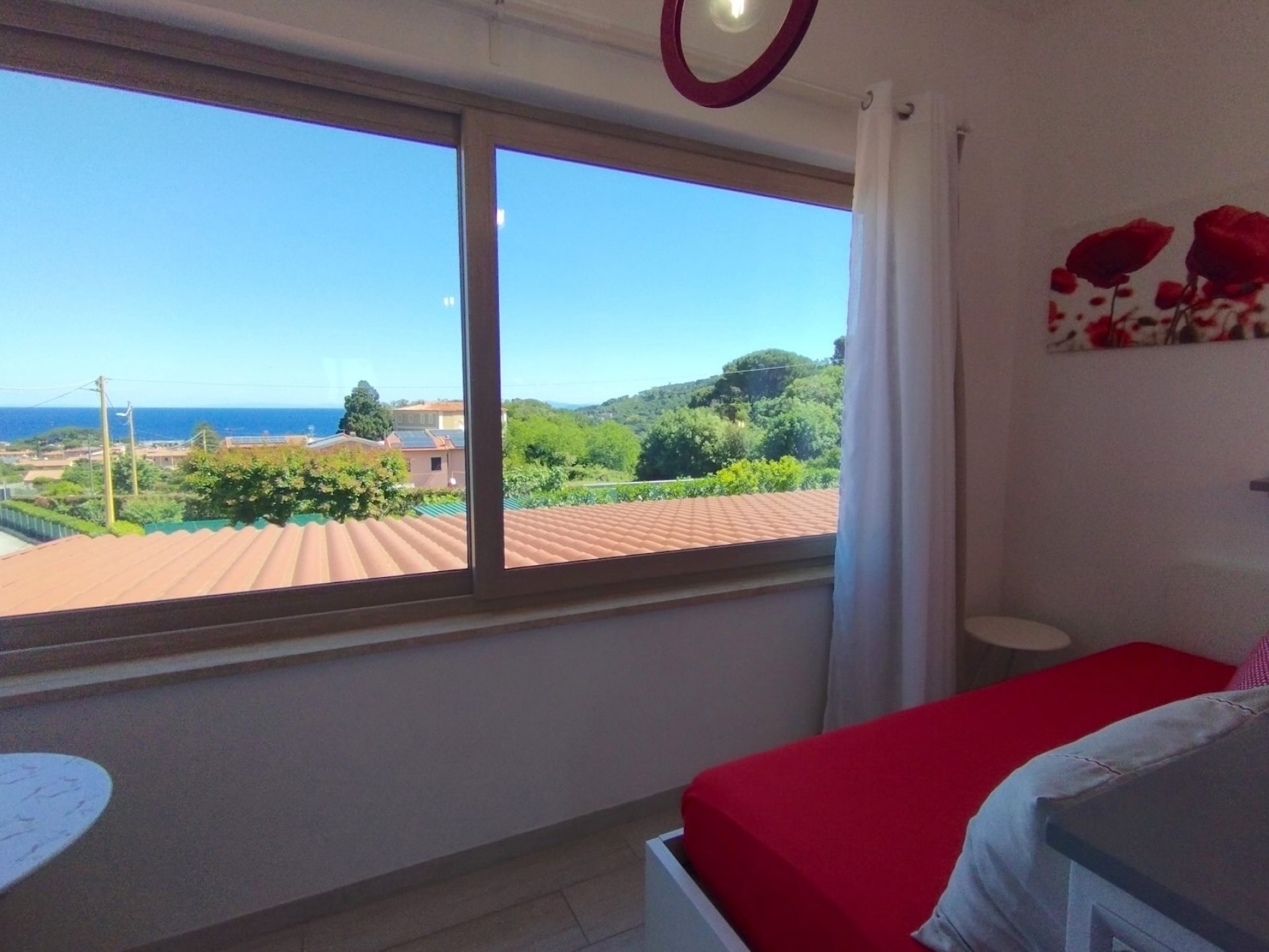 Camera Melagrana con vista su Marciana Marina - Capo al Piano B&B
