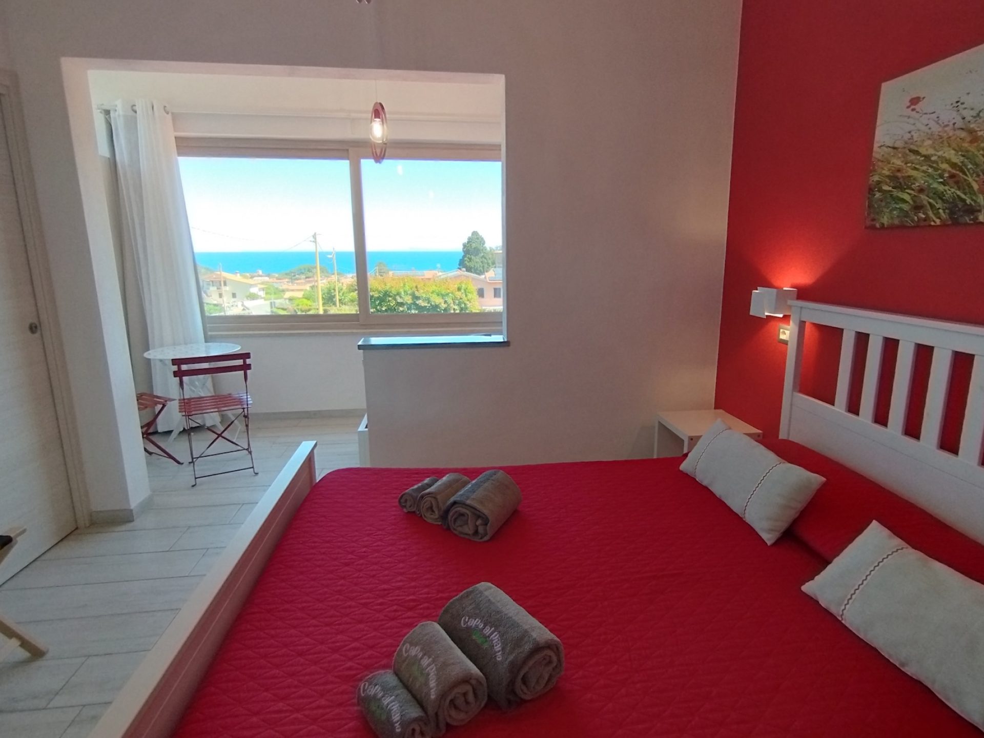 Camera Melagrana con vista su Marciana Marina - Capo al Piano B&B