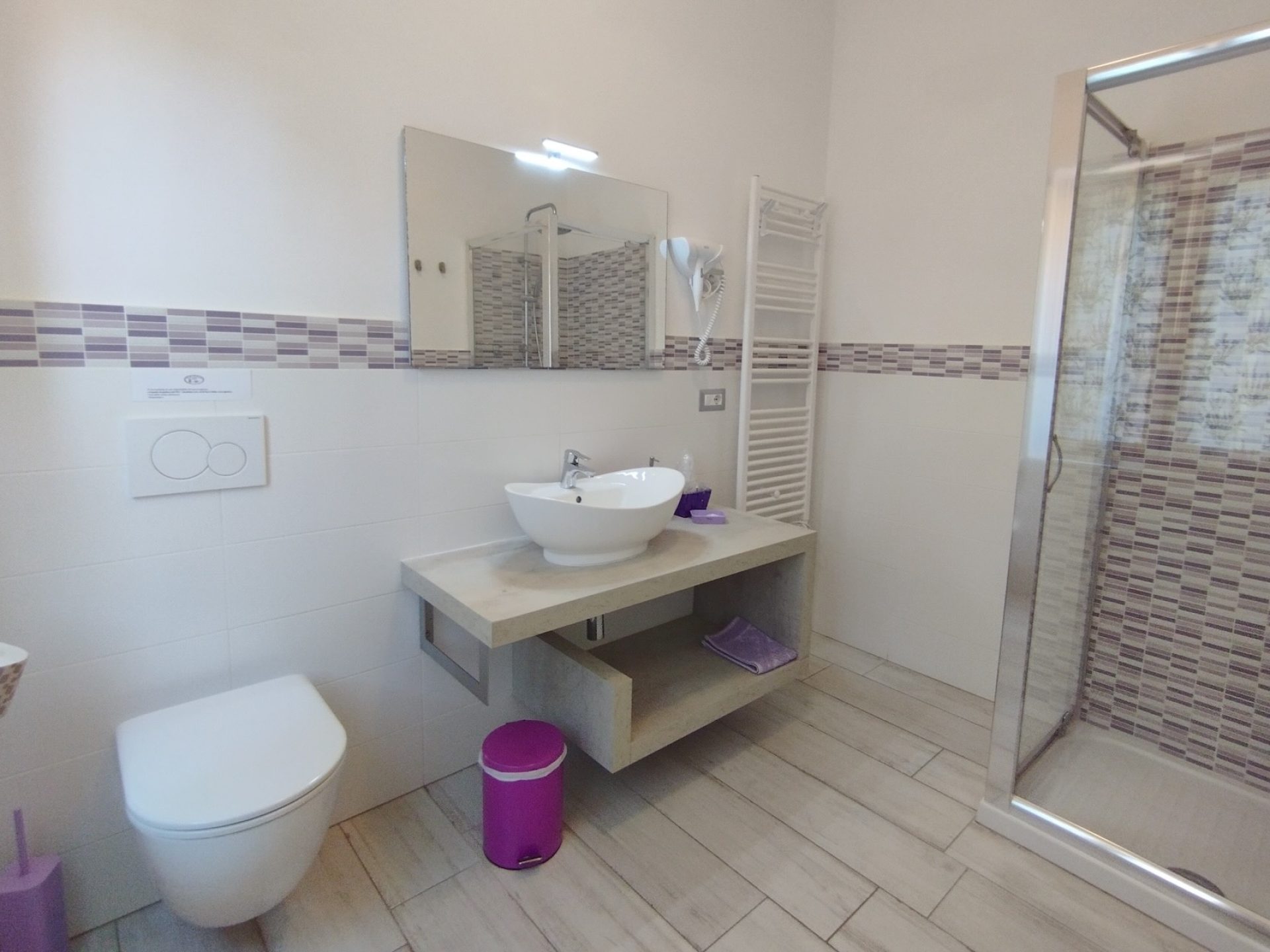 Bagno della camera Mora - Capo al Piano B&B