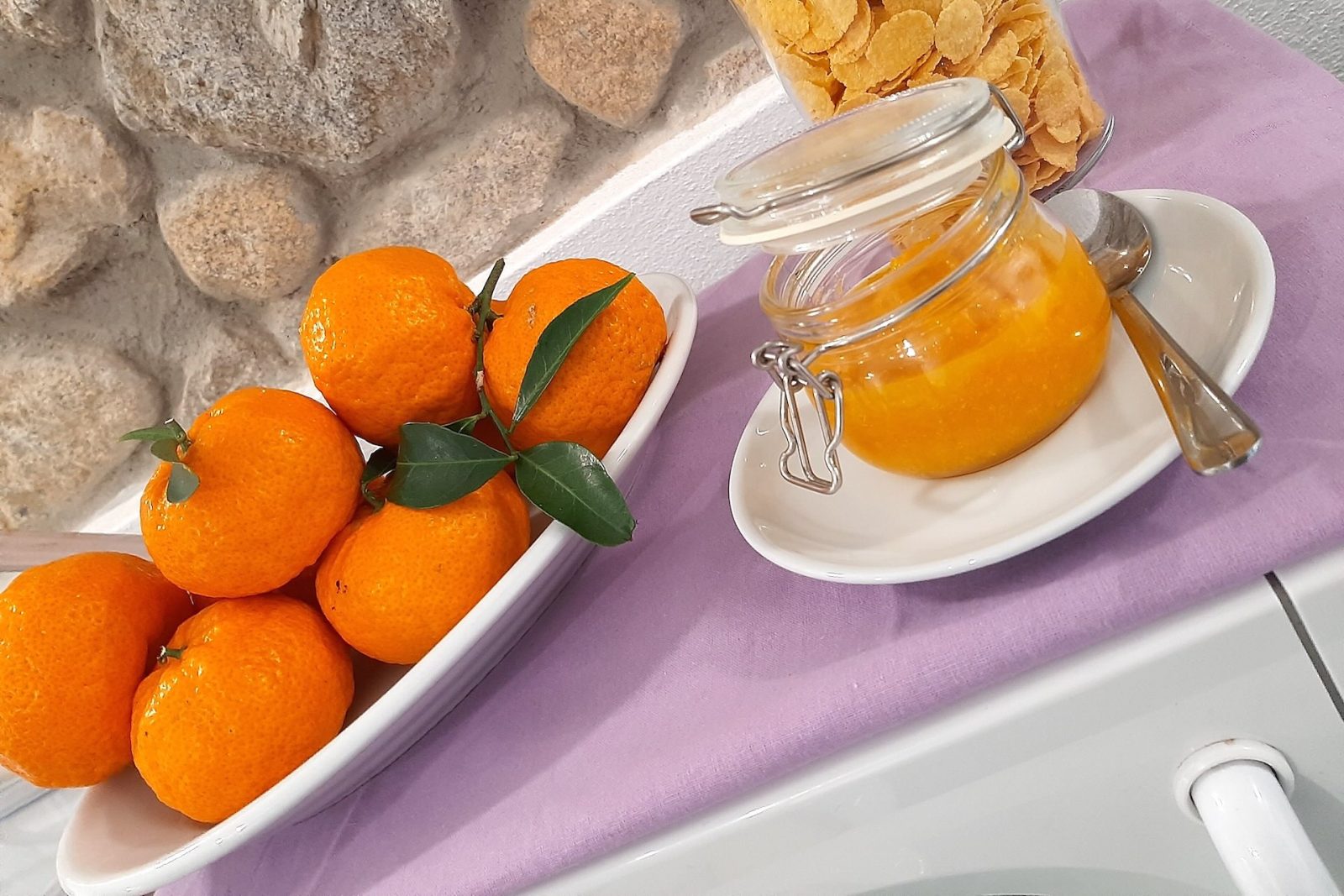Marmellata servita a colazione al B&B Capo al Piano